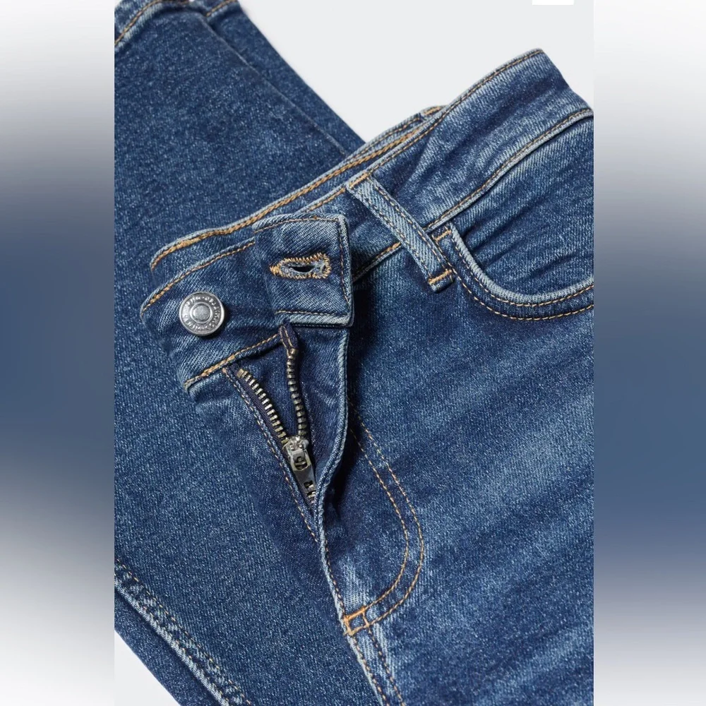 Mango Low-rise flared blue jeans Straight Classic Style worn ONCE 😍